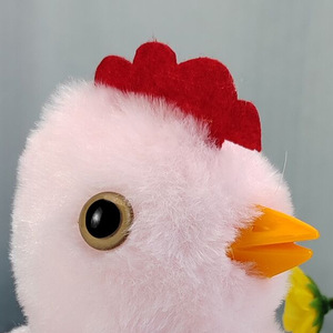Nuevo Peluche <span class=keywords><strong>El</strong></span>éctrico de <span class=keywords><strong>Pollito</strong></span> y Pato con Sonidos de Chirriado y Patadas y Alas que se Agitan, Juguete de Peluche para Bebés, Mascota Electrónica para Niños - Product Image 3