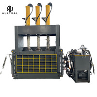 Presse à balles verticale hydraulique pour recyclage de métaux, alliages d'aluminium, ferraille et déchets de moteurs, haute efficacité