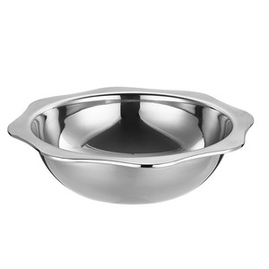 Marmite en acier inoxydable à double compartiment 4,1L-6L compatible induction pour bouillon clair, idéale pour usage électrique - Product Image 2