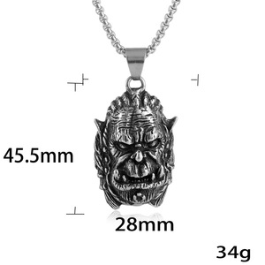 Collar Unisex con Colgante de Bestia Mítica de Acero Inoxidable, Estilo Punk con Forma de Animal 231093 - Product Image 4