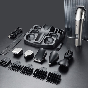 Kit de Afeitado 6 en 1, Recortadora de Barba, Recortadora de Vello Corporal, Recortadora de Vello Facial para Nariz y Orejas, Afeitadora Inalámbrica, Cuchilla para Barba - Product Image 2