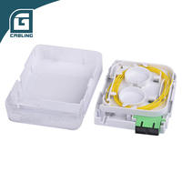 Caja de terminal óptico FTTH de 1 núcleo ATB, caja de rozeta de 1 puerto, montaje en pared 86 con adaptador SC/APC, accesorios de fibra óptica