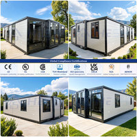 Модульный дом AISC 360 Frame Design, 40/20 футов, расширяемый, 5 спален, утепленный, портативный, стальной, на заказ
