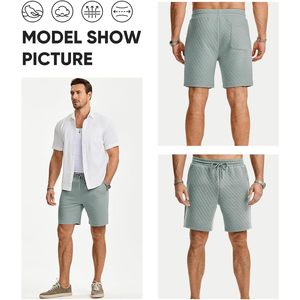 Shorts de sport matelassés pour homme FOXA avec cordon de serrage, respirants et extensibles, parfaits pour l'été, la plage, l'entraînement et la course à pied - Product Image 4