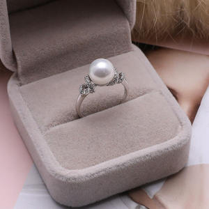 Accessoires de bijouterie DIY en argent S925, porte-perle creux à bouche ouverte avec torsades de pâte frite, bague ouverte faite à la main pour femme - Product Image 4