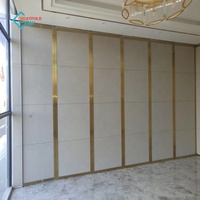 Acoustic Operable Walls Folding Partition Panels Folding Wooden Panel for Office
