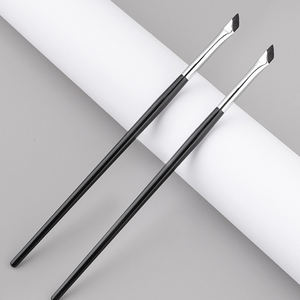 Juego de brochas de maquillaje profesional de alta calidad, Lápiz Delineador de ojos plano de Hoz vegana, pincel biselado delineador de cejas en ángulo de etiqueta privada - Product Image 3