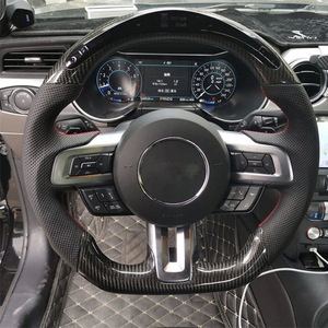 <span class=keywords><strong>Venta</strong></span> directa de fábrica adecuada para <span class=keywords><strong>Ford</strong></span> <span class=keywords><strong>Mustang</strong></span> fibra de carbono LED deportes volante modificación - Product Image 6