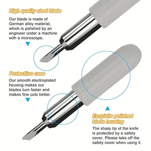 Lame de découpe pour traceur compatible avec les lames dorées <span class=keywords><strong>Cricut</strong></span> Joy, adaptée aux films PVC, autocollants, étiquettes, papier et vinyle - Product Image 3