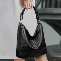 Nouveau Sac à Bandoulière Grande Marque Grain Crocodile Sac Fourre-Tout Femme Hiver Sac Bandoulière Professionnel Sac à Main Femme Haute Qualité