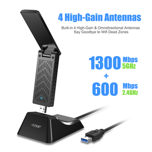 EDUP EP-AC1675 1900Mbps Dual Band Rtl8814 Chipset Usb Wifi Adapter <strong>Wireless</strong> <strong>Dongle</strong> - Product Image 4
