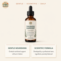 Gouttes liquides de soutien thyroïdien 60ml Sélénium Iode Zinc L-Tyrosine Ashwagandha Complément liquide à base de plantes pour usage quotidien