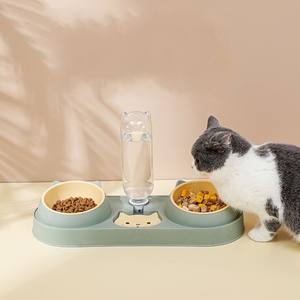 Pet su sebili plastik içme şişesi tedavi kase kedi su ve gıda otomatik besleyici - Product Image 5