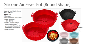 Customized BPA Free Reusable Air Fryer <b>Silicone</b> <b>Baking</b> Pan Mold <b>Baking</b> Accessories Set <b>Silicone</b> Air Fryer Liners Pot for Kitchen - Product Image 6