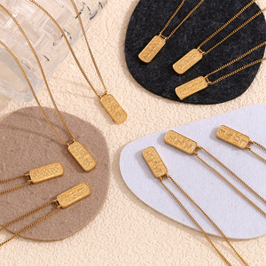 GT Vintage joyería chapado en oro collar Tarot <span class=keywords><strong>111</strong></span> Ángel número colgante collar al por mayor Acero inoxidable amor tarjeta Accesorios - Product Image 5