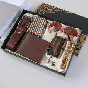 Elegante Set Regalo per <span class=keywords><strong>Uomo</strong></span> con Logo Personalizzato, Multiuso, in Pelle, Confezione Regalo per <span class=keywords><strong>San</strong></span> <span class=keywords><strong>Valentino</strong></span>, Set di Orologi - Product Image 4