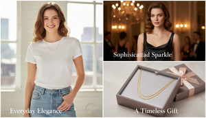 Collar de Cadenas Finas de Plata 925 con Baño de Oro de 18K de UM Jewelry, Unisex/Mujer/Hombre, para Regalos de Compromiso, Aniversario, Boda, Venta al por Mayor - Product Image 4