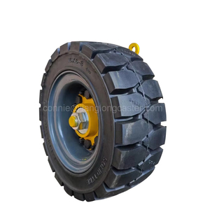 16 "22" 5T 7T Side Mount Traseira Aço & Borracha Alta Capacidade de Carga Shipping <span class=keywords><strong>Container</strong></span> Wheels Set Kit para 20ft/40ft Containers - Product Image 4