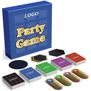 Cartão de jogo feito sob medida para festas de adultos, jogo de cartas com logotipo de grupo e equipe, impressão personalizada de fábrica
