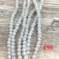 Perles en cristal à facettes, pour la fabrication de bijoux, collier, Bracelet féminin, bricolage, 2x3mm/3x4mm/4x6mm/6x8mm