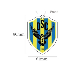 Diffuseur d'air pour voiture en papier noir suspendu, parfum agréable, luxe, avec logo personnalisé - Product Image 2
