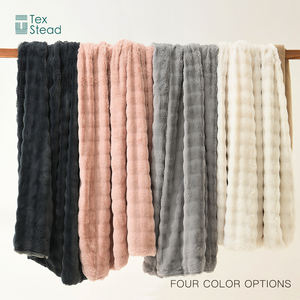 TEXSTEAD-Manta de Felpa Suave y Esponjosa <span class=keywords><strong>para</strong></span> Siesta, Manta de Cama con Estampado Cómodo <span class=keywords><strong>para</strong></span> Invierno, Uso Doméstico, Sofá, Sillón, Sala de Estar, 1 Unidad - Product Image 2