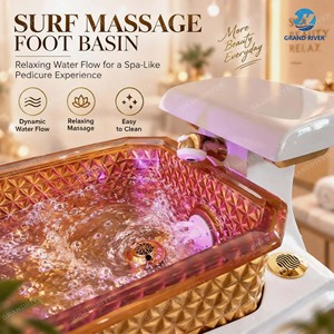 Sillón de Pedicura de Lujo Grandriver, Sillón de Spa para Pedicura <span class=keywords><strong>con</strong></span> Drenaje, Nuevo Diseño, Sillón de Pedicura para Salón de Belleza <span class=keywords><strong>con</strong></span> Vaporizador - Product Image 2