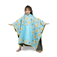 Vente en gros de poncho à capuche personnalisé en microfibre pour enfants serviette de plage et de surf à langer à séchage rapide et compressée pour la salle de bain extérieure