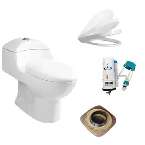Siphonic South America Hot Selling Design Keramik Siphon Einteilige Toiletten schüssel für Badezimmer