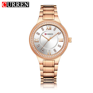 Montre Femme CURREN 9004 Tendance Décontractée, Montre à Quartz de Luxe, Étanche, Multifonction, Lumineuse, pour Affaires, Reloj - Product Image 2