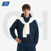 Sweat à capuche en molleton 345 GSM coupe ample et oversize, épais, pour homme, style streetwear américain, fabrication en marque blanche