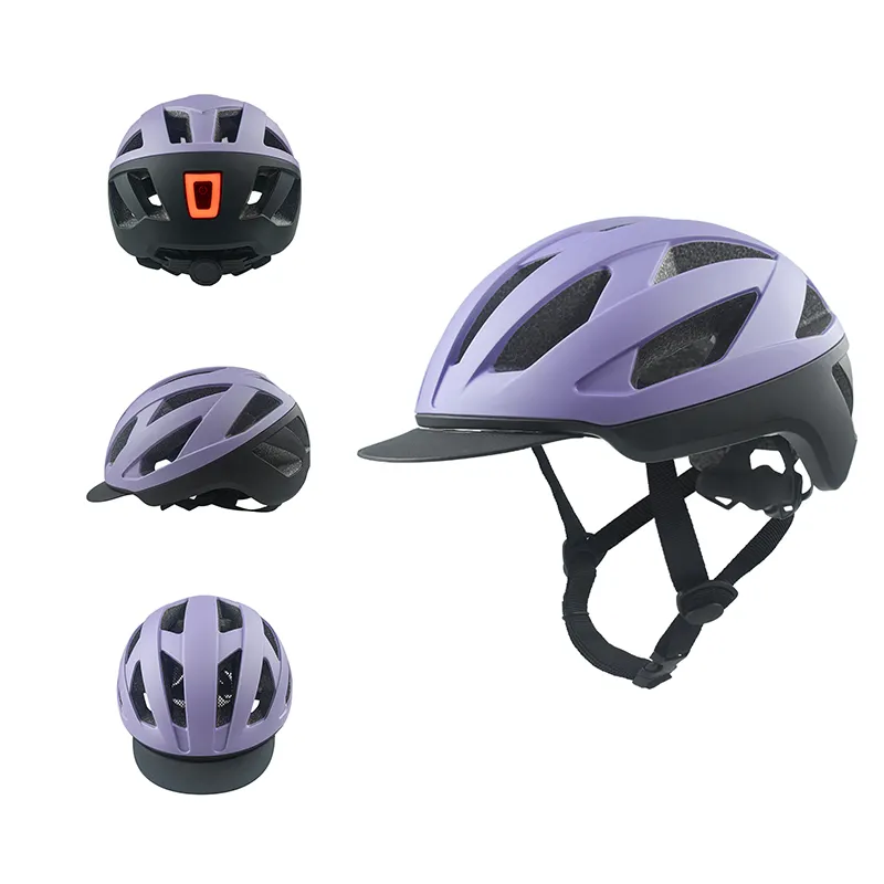 OEM新しい大人のロードバイクヘルメット大人の若者のためのサンバイザー自転車ヘルメットを備えた男性女性のための軽量アーバンヘルメットMTBバイカー
