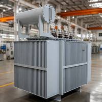 Transformateur immergé dans l'huile de distribution de puissance à enroulement en cuivre, à commutateur de dérivation hors circuit, 10 kV 2000 kVA, avec système de refroidissement ONAF avancé S13