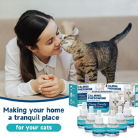 6 pièces vente chaude chat et chien phéromone calmant diffuseur recharge pour soulager l'anxiété des animaux de compagnie