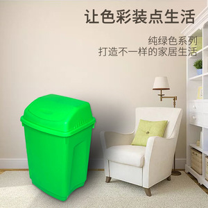 Contenedor de Reciclaje Personalizado con Tapa Abatible, 10L, Verde, Rectangular, para Uso Interior en el Hogar, Baño, Dormitorio, Sala de Estar - Product Image 3