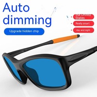 Lunettes intelligentes de sport LCD-28 pour l'extérieur, contrôle gestuel tactile, monture TR90, électrochromiques, haute définition, reconnaissance automatique, IPX-5