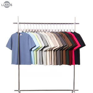 <span class=keywords><strong>Camiseta</strong></span> de Cuello Redondo Vintage de 300 Gramos, 100% Algodón, Talla Grande, Lisa, para Hombre, con Logotipo Personalizado al por Mayor - Product Image 4