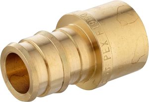 (Pack de 10) Raccords en laiton PEX à expansion complète <span class=keywords><strong>1</strong></span>/<span class=keywords><strong>2</strong></span>" <span class=keywords><strong>x</strong></span> <span class=keywords><strong>1</strong></span>/<span class=keywords><strong>2</strong></span>" avec tête hexagonale femelle, adaptateur de filetage NPT droit, norme ASTM F1960 - Product Image 3