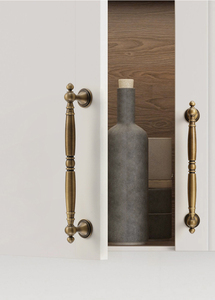 Tirador de Puerta de Armario de Cocina de Latón Macizo de 96 mm, Estilo Vintage, con Acabado Cepillado, Fabricación OEM - Product Image 5