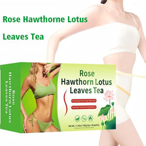 Thé Détoxifiant Premium aux Feuilles <span class=keywords><strong>de</strong></span> Rose, d'Aubépine et <span class=keywords><strong>de</strong></span> Lotus - 5g*30 Sachets - Nettoyage Corporel & Soutien Digestif - Boisson Bien-être Post-<span class=keywords><strong>Repas</strong></span> - Product Image 1