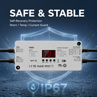 Contrôleur LED intelligent extérieur IP67 étanche haute tension DMX 4 canaux PWM Dimmer RGBW 6A Kit d'éclairage pour jardin et bâtiment