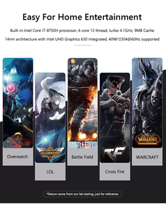Venta caliente NUC I7 Mini Gaming Desktop <span class=keywords><strong>PC</strong></span> con 8300H 8750H Quad Core <span class=keywords><strong>CPU</strong></span> DDR4 RAM Soporte para 4K HD GPU Disponible AU US CN Plugs - Product Image 6