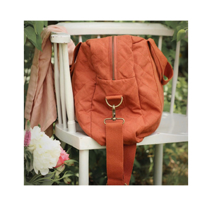 Portable voyage coton conception fourre-tout couche Caddy bébé <span class=keywords><strong>sac</strong></span> voyage maman <span class=keywords><strong>sac</strong></span> unique épaule matelassé bébé <span class=keywords><strong>sac</strong></span> <span class=keywords><strong>à</strong></span> couches - Product Image 1