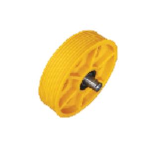 Ruote puleggia in Nylon con cuscinetti per la trazione dell'elevatore puleggia deviatrice per cinghia in acciaio serie elevatore - Product Image 1