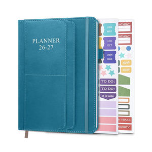 Agenda de Negocios 2026 en Inglés, Formato A5, Encuadernación en Espiral, Cubierta de Cuero, Impresa, Ecológica, Planificador Estudiantil, Registro de Horarios - Product Image 2