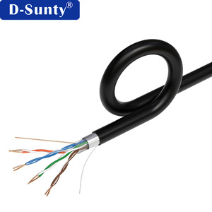 Cable Ethernet Cat5e con blindaje simple, 0.5-100m, 24AWG, 26AWG, 28AWG, personalizable, cable LAN de cobre puro - Product Image 4