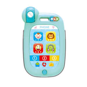 Mini teléfono celular lindo para niños, juguetes educativos, niños, calmante llanto, parada de música, juguete para teléfono móvil - Product Image 1