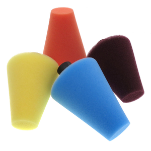 PMS 80mm Car Wheel Polishing Care Center Mesh Steel Ring <strong>Small</strong> Area Polishing Disc <strong>Cone</strong> Detail Waxing Sponge Wheel - Product Image 3