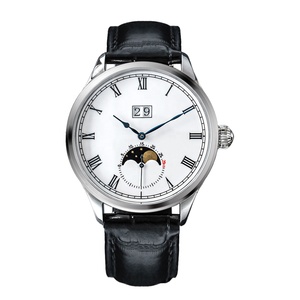 Montre automatique mécanique Seagull Moonphase en acier inoxydable 316L de haute qualité, livraison gratuite, possibilité de personnaliser le logo, en vente - Product Image 1