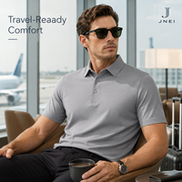 Camiseta Polo Ligera de Alto Rendimiento JNEI, 150g, Secado Rápido, Protección Solar, Fácil Cuidado, Estilo Casual de Negocios, para Golf